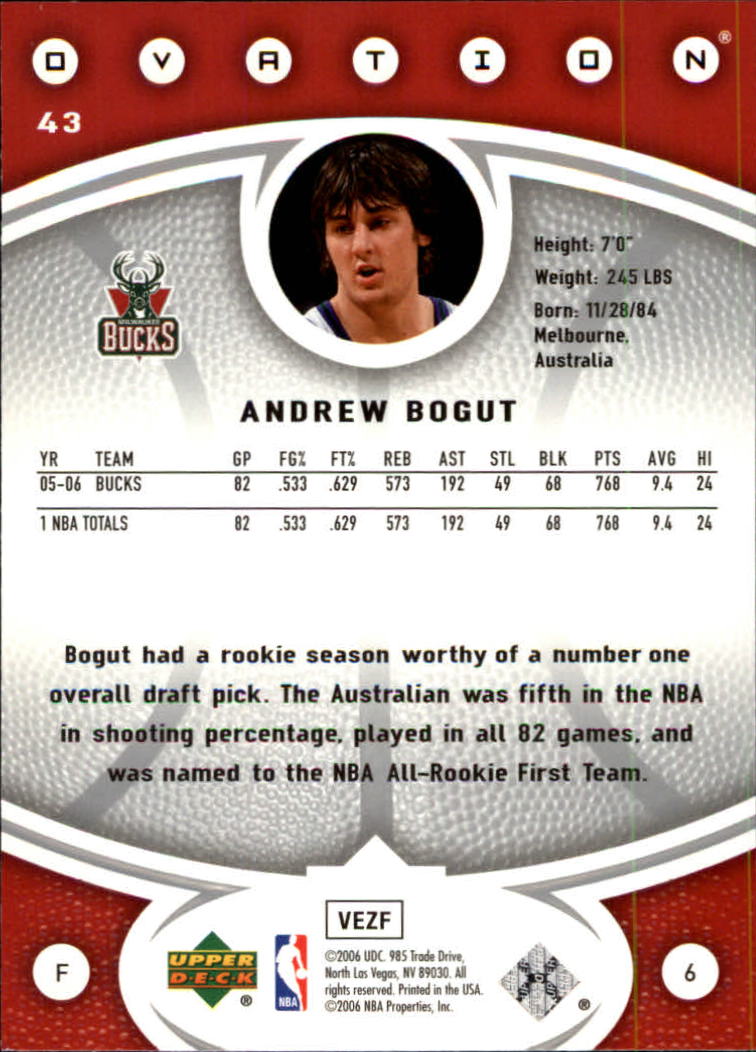2006/2007 Ovation (Upper Deck) Basketball - Picture 145 of 227