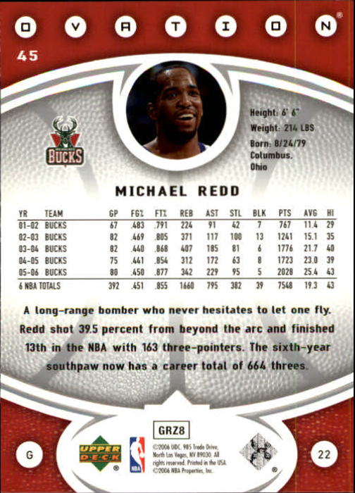 2006/2007 Ovation (Upper Deck) Basketball - Picture 141 of 227