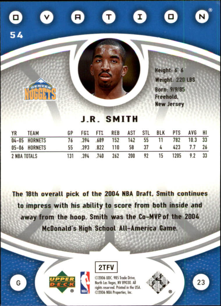 2006/2007 Ovation (Upper Deck) Basketball - Picture 123 of 227