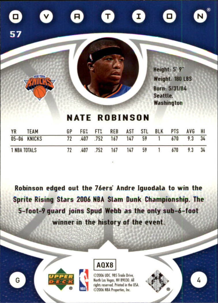 2006/2007 Ovation (Upper Deck) Basketball - Picture 117 of 227