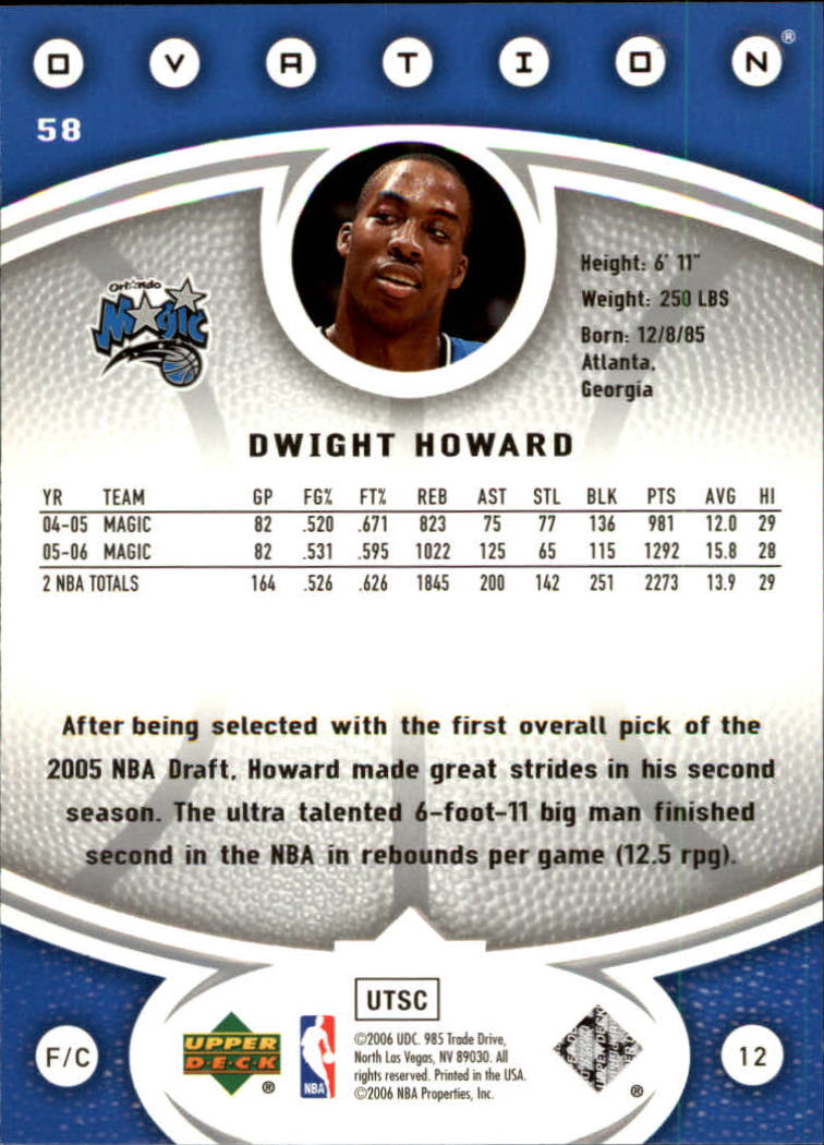 2006/2007 Ovation (Upper Deck) Basketball - Picture 115 of 227