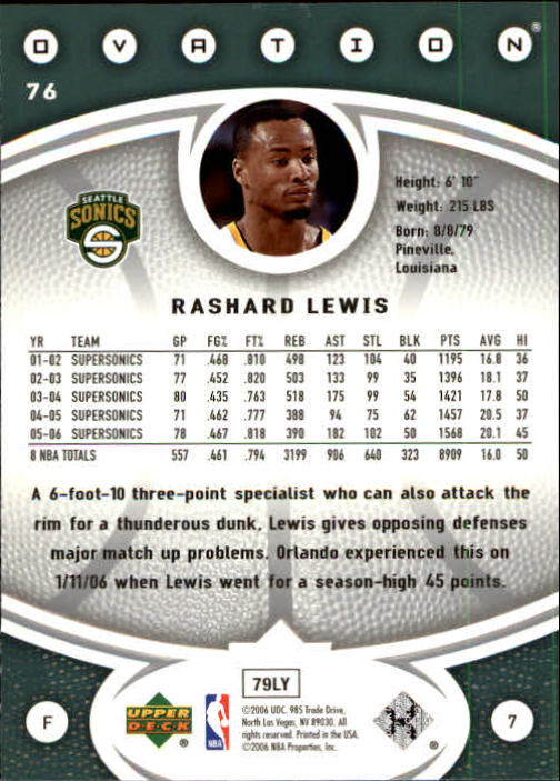 2006/2007 Ovation (Upper Deck) Basketball - Picture 81 of 227