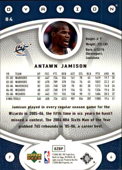 2006/2007 Ovation (Upper Deck) Basketball - Picture 65 of 227