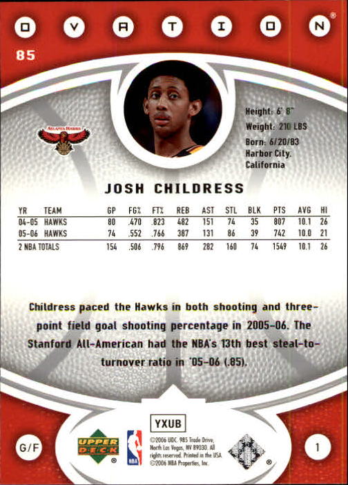 2006/2007 Ovation (Upper Deck) Basketball - Picture 63 of 227