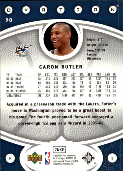 2006/2007 Ovation (Upper Deck) Basketball - Picture 53 of 227