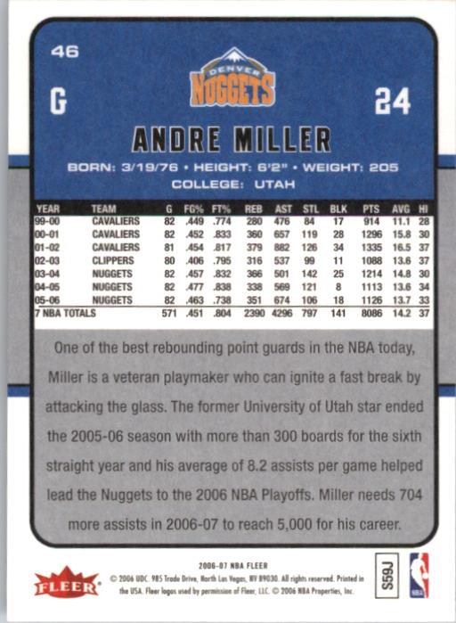 2006-07 Fleer Basketball Card Pick - Picture 93 of 490