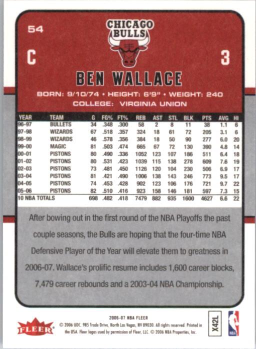 2006-07 Fleer Basketball Card Pick - Picture 109 of 490