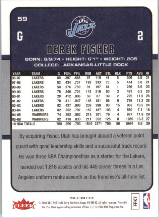2006-07 Fleer Basketball Card Pick - Picture 119 of 490