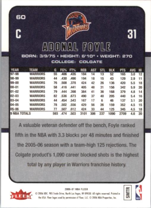 2006-07 Fleer Basketball Card Pick - Picture 121 of 490