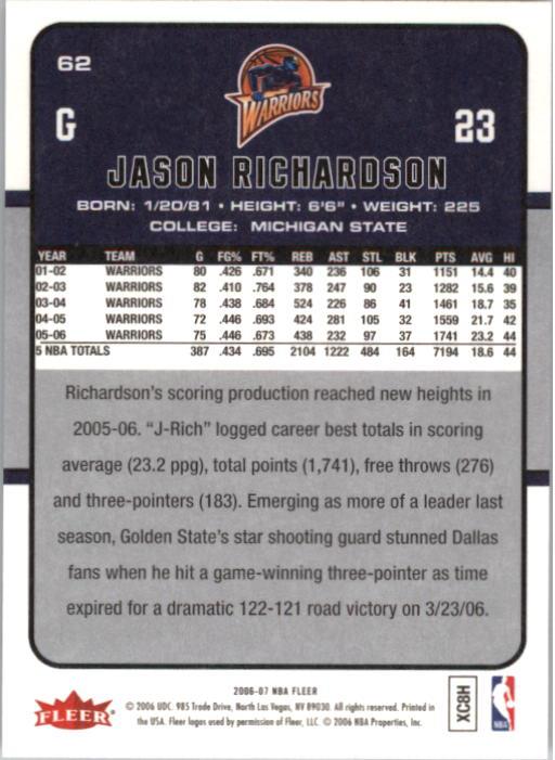 2006-07 Fleer Basketball Card Pick - Picture 125 of 490