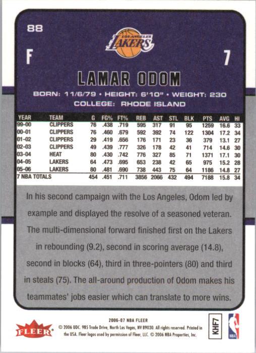 2006-07 Fleer Basketball Card Pick - Picture 177 of 490