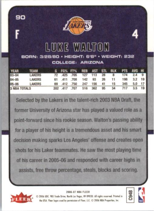 2006-07 Fleer Basketball Card Pick - Picture 181 of 490
