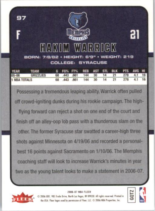 2006-07 Fleer Basketball Card Pick - Picture 195 of 490