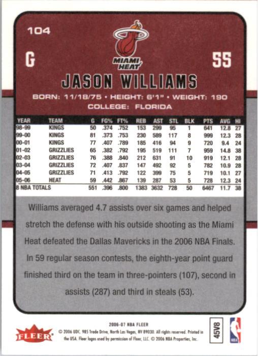 2006-07 Fleer Basketball Card Pick - Picture 209 of 490