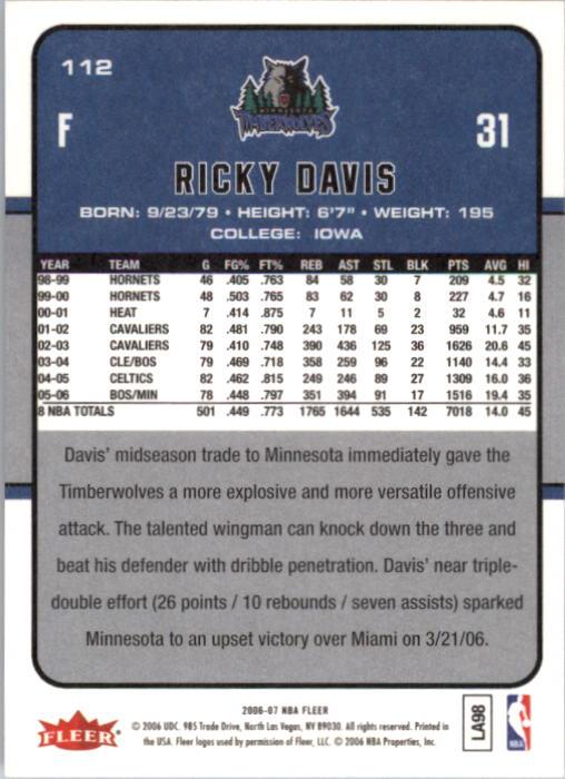 2006-07 Fleer Basketball Card Pick - Picture 225 of 490