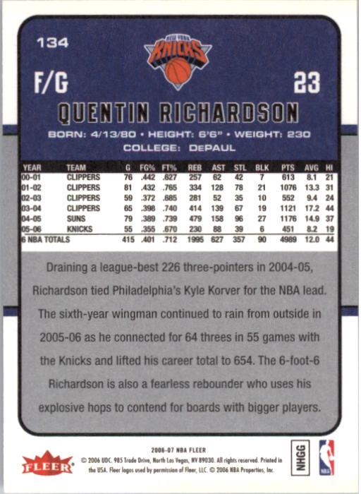 2006-07 Fleer Basketball Card Pick - Picture 269 of 490