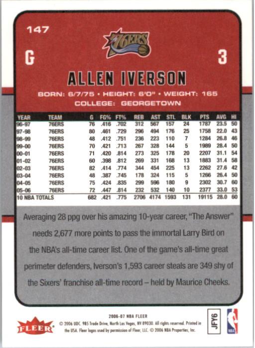2006-07 Fleer Basketball Card Pick - Picture 295 of 490