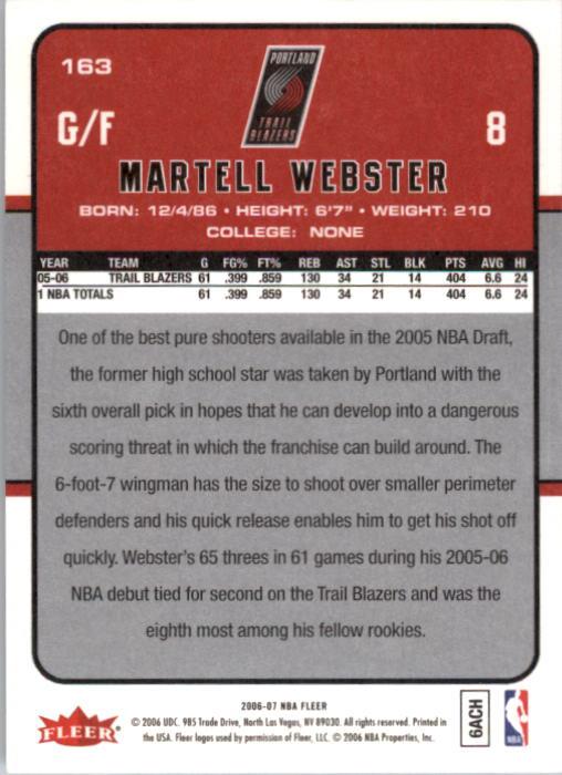 2006-07 Fleer Basketball Card Pick - Picture 327 of 490