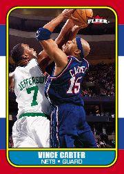 Tarjetas de inserción de baloncesto Fleer 2006/2007 ""1986-87 20 aniversario - Imagen 30 de 31