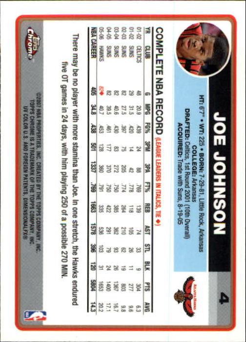 2006-07 Topps Chrome Basketball Card Pick - Picture 7 of 380