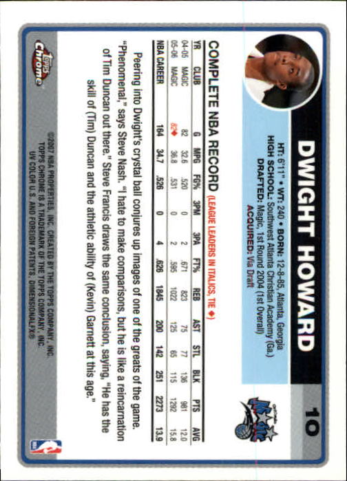 2006-07 Topps Chrome Basketball Card Pick - Picture 19 of 380