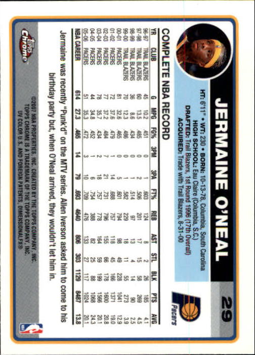 2006-07 Topps Chrome Basketball Card Pick - Picture 53 of 380