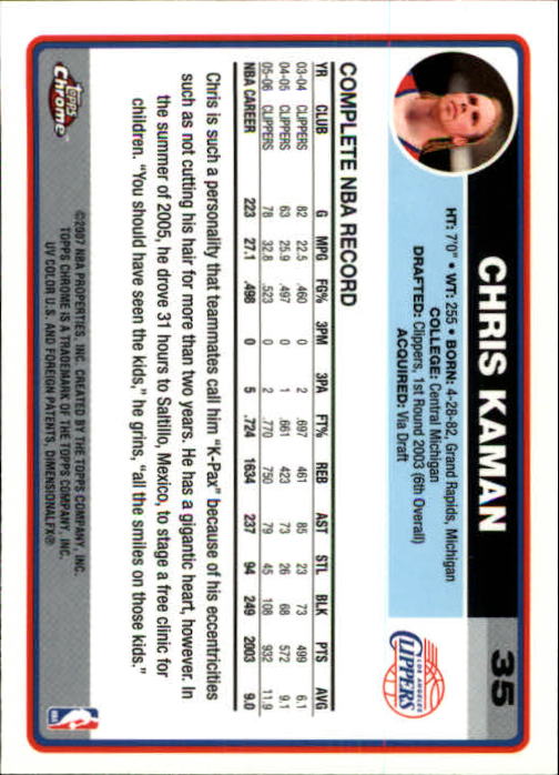 2006-07 Topps Chrome Basketball Card Pick - Picture 63 of 380
