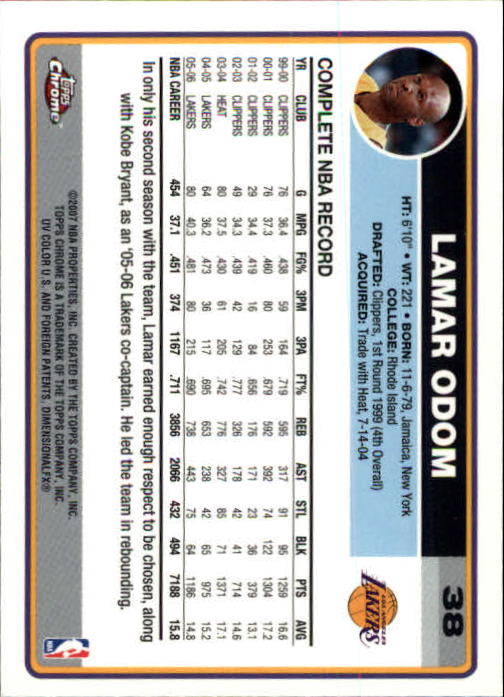 2006-07 Topps Chrome Basketball Card Pick - Picture 69 of 380