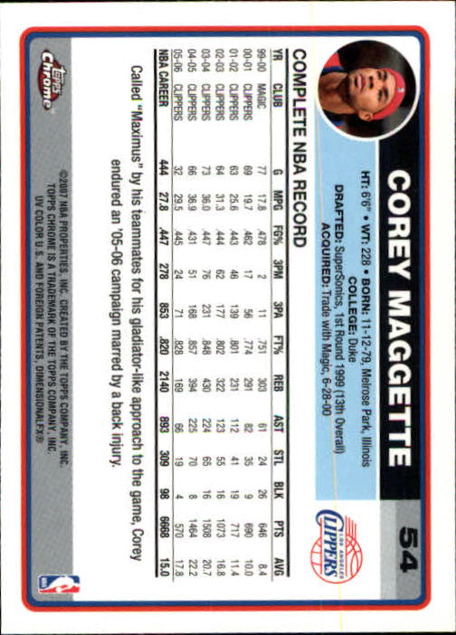 2006-07 Topps Chrome Basketball Card Pick - Picture 99 of 380