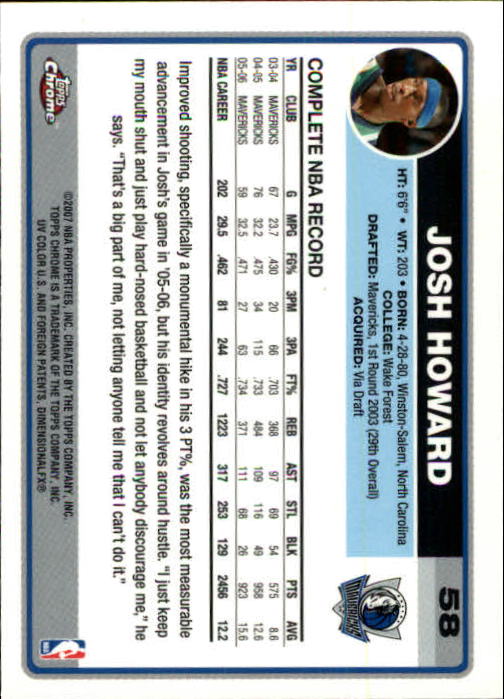 2006-07 Topps Chrome Basketball Card Pick - Picture 103 of 380