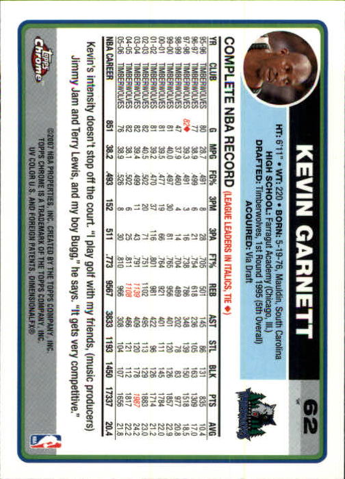 2006-07 Topps Chrome Basketball Card Pick - Picture 111 of 380