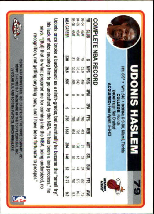 2006-07 Topps Chrome Basketball Card Pick - Picture 143 of 380