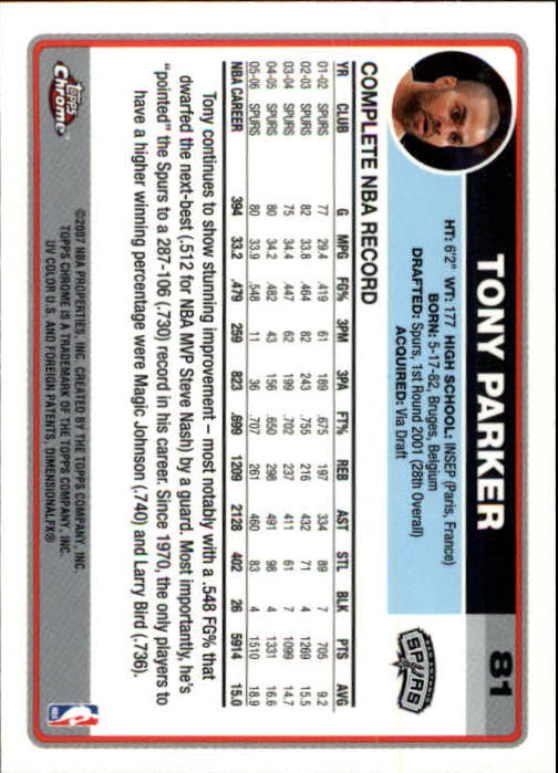 2006-07 Topps Chrome Basketball Card Pick - Picture 147 of 380