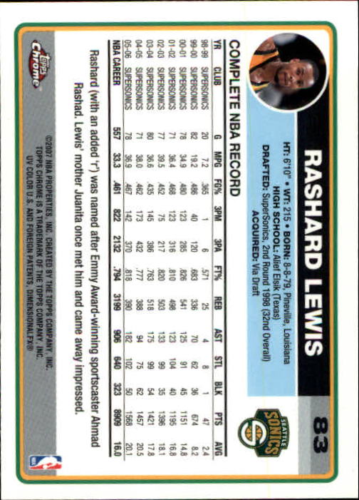 2006-07 Topps Chrome Basketball Card Pick - Picture 151 of 380
