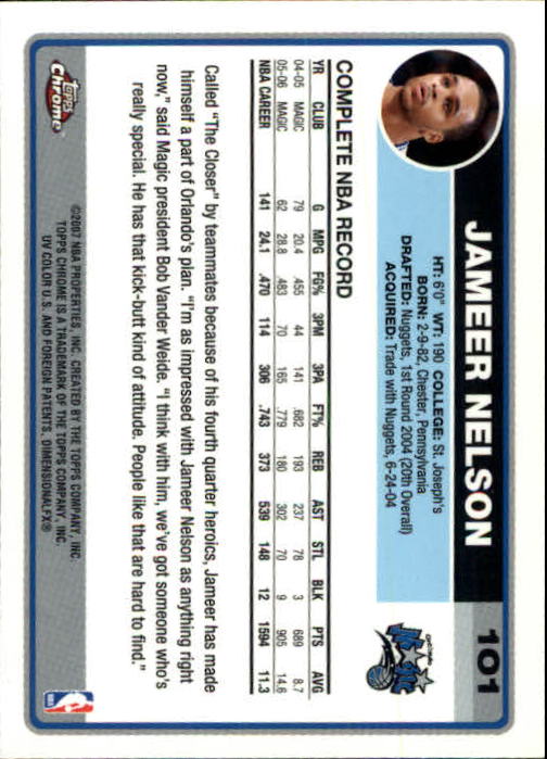 2006-07 Topps Chrome Basketball Card Pick - Picture 187 of 380