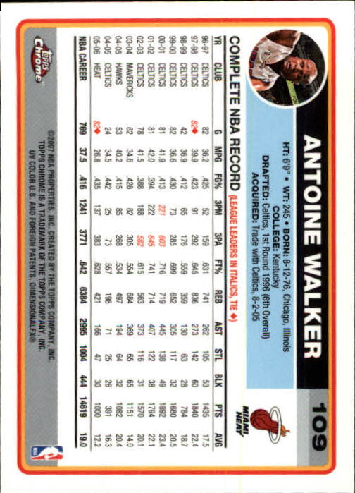 2006-07 Topps Chrome Basketball Card Pick - Picture 199 of 380