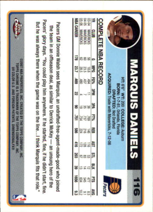 2006-07 Topps Chrome Basketball Card Pick - Picture 213 of 380