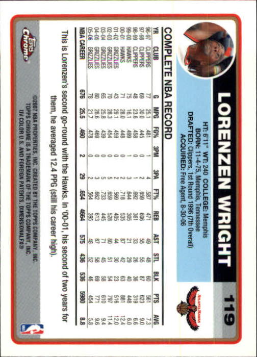 2006-07 Topps Chrome Basketball Card Pick - Picture 219 of 380