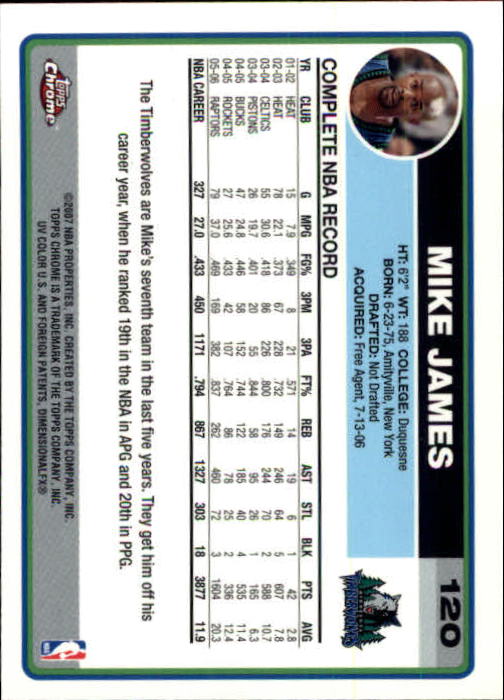 2006-07 Topps Chrome Basketball Card Pick - Picture 221 of 380