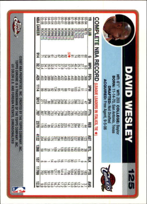 2006-07 Topps Chrome Basketball Card Pick - Picture 231 of 380