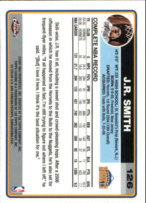 2006-07 Topps Chrome Basketball Card Pick - Picture 233 of 380
