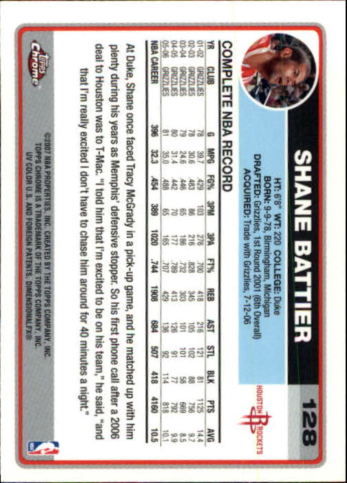 2006-07 Topps Chrome Basketball Card Pick - Picture 237 of 380