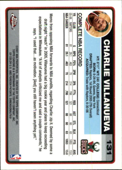 2006-07 Topps Chrome Basketball Card Pick - Picture 241 of 380