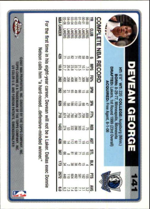 2006-07 Topps Chrome Basketball Card Pick - Picture 259 of 380