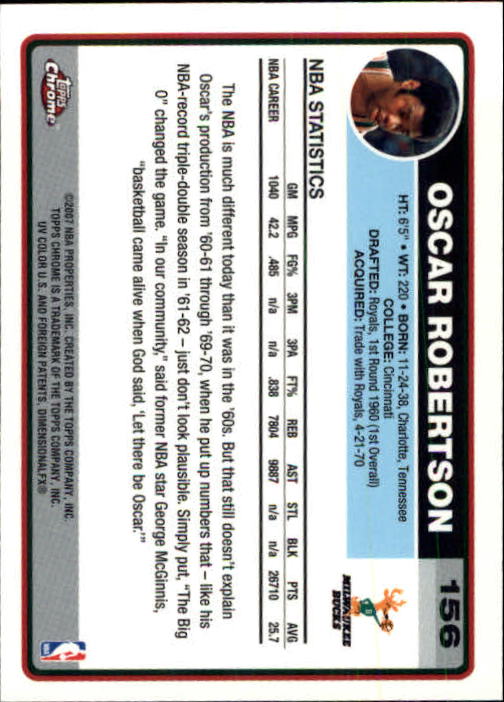 2006-07 Topps Chrome Basketball Card Pick - Picture 283 of 380
