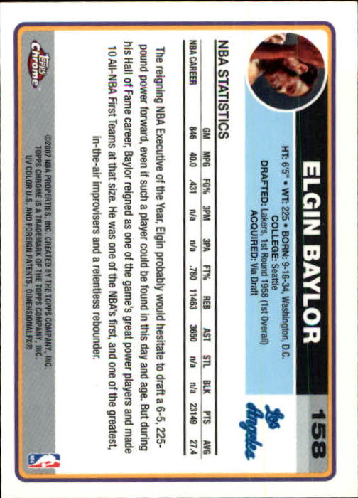 2006-07 Topps Chrome Basketball Card Pick - Picture 287 of 380