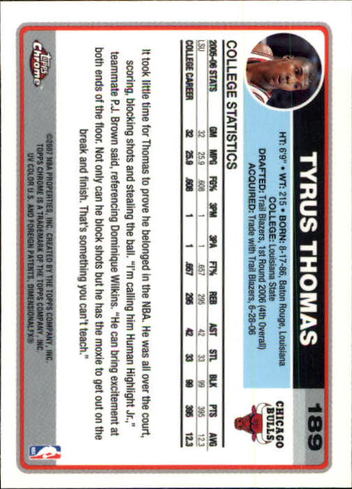 2006-07 Topps Chrome Basketball Card Pick - Picture 341 of 380
