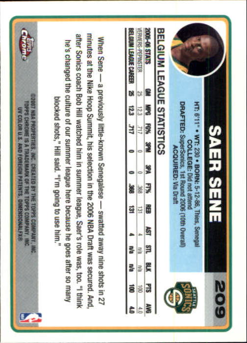 2006-07 Topps Chrome Basketball Card Pick - Picture 378 of 380