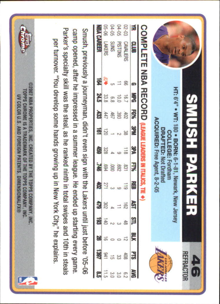 Tarjetas de inserción paralela ""Refractores"" de baloncesto cromadas Topps 2006-07 - Imagen 25 de 113