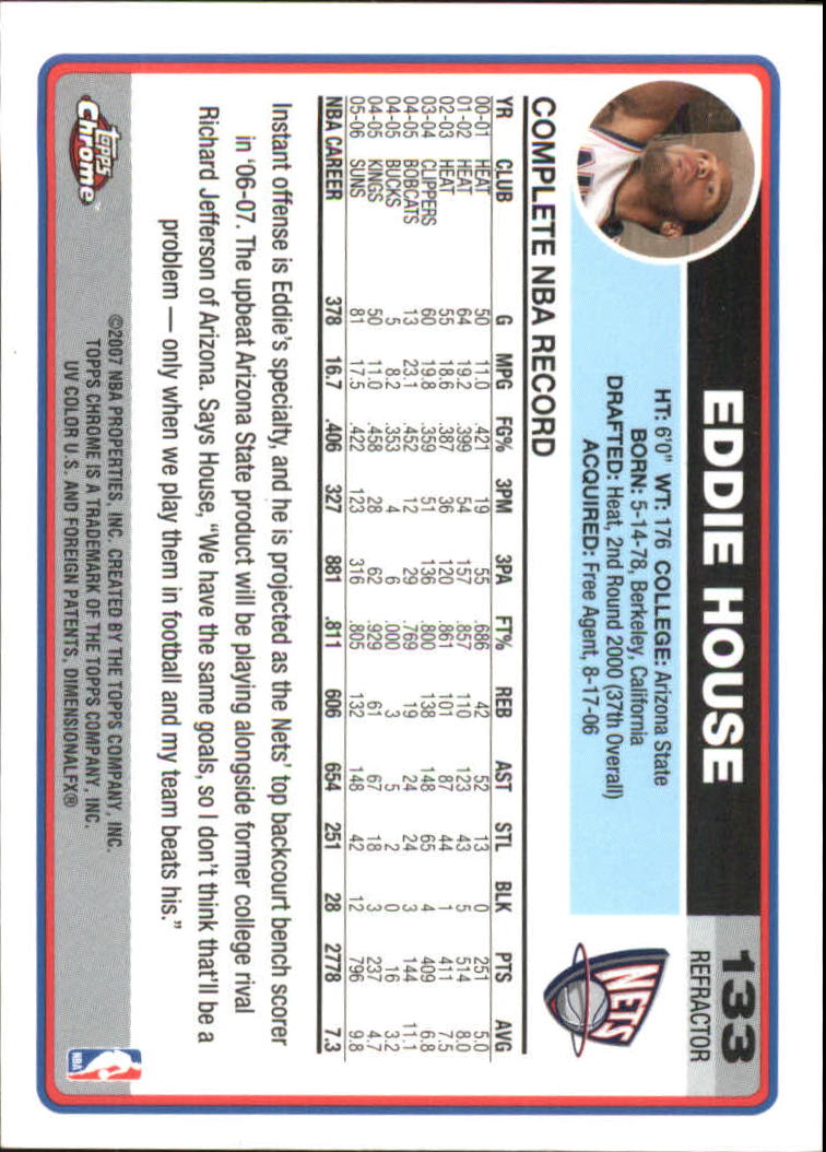 Tarjetas de inserción paralela ""Refractores"" de baloncesto cromadas Topps 2006-07 - Imagen 89 de 113